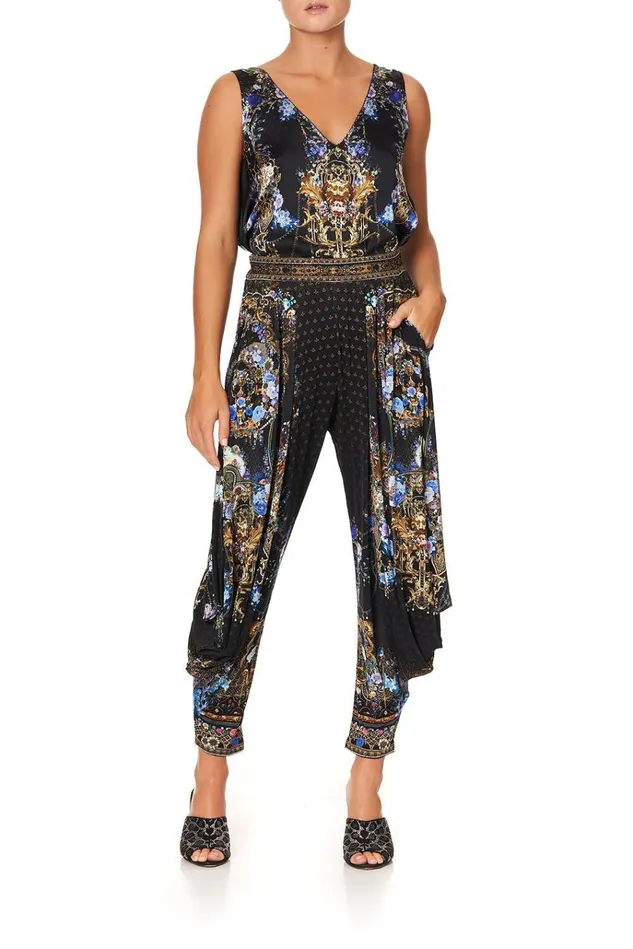Camilla Trousers and Leggings Women Jersey Drape Pant With Pocket Palace Playhouse