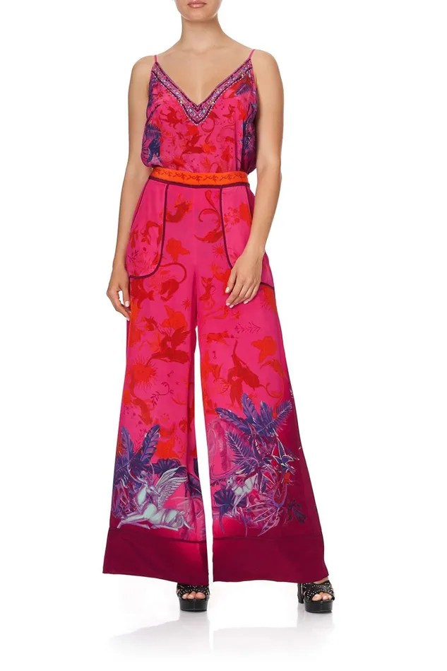 Camilla Trousers and Leggings Women Lounge Trouser With Cuffs Tropic Of Neon