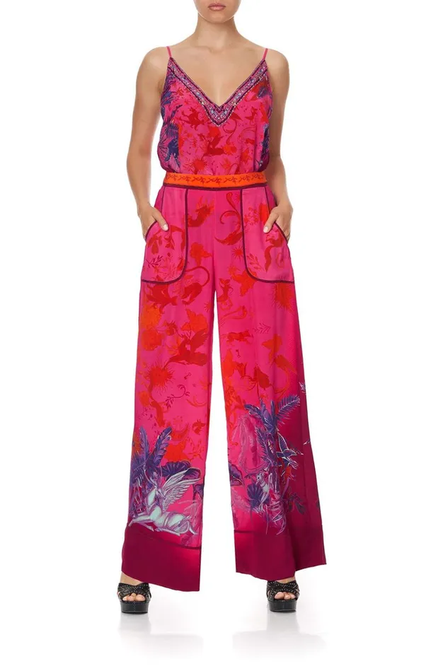 Camilla Trousers and Leggings Women Lounge Trouser With Cuffs Tropic Of Neon