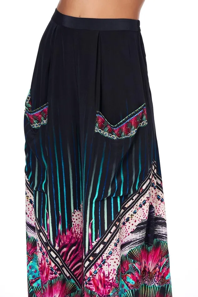 Camilla Trousers and Leggings Women Wide Leg Trouser With Front Pockets Rainbow Eyes