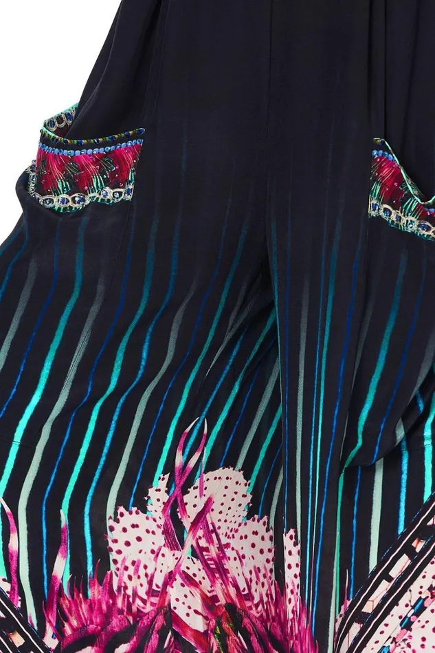 Camilla Trousers and Leggings Women Wide Leg Trouser With Front Pockets Rainbow Eyes