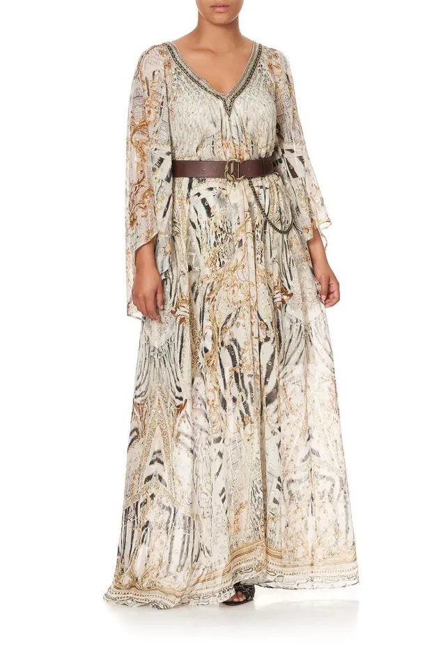 Camilla Wedding Guest Dresses Women Pleat Sleeve Long Dress Gates Of Glory
