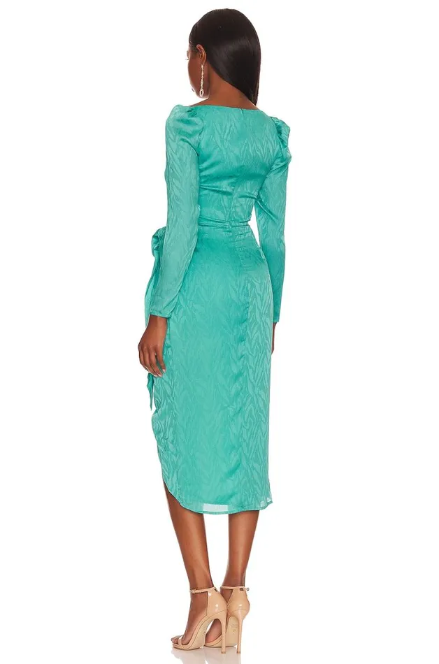 Campbell Midi Dress Aqua Blue Women Lovers and Friends Dresses