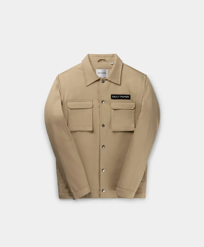 Cargo Coach Jacket Beige Beige Men Daily Paper Jackets