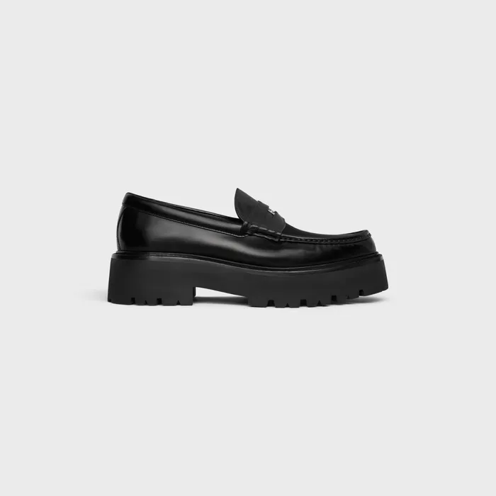 Celine Bulky Penny Chunky Loafer In Polished Bullskin Black Men CELINE LOAFERS AND MOCASSINS Celine Bulky Penny Chunky Loafer In Polished Bullskin Black Men CELINE LOAFERS AND MOCASSINS
