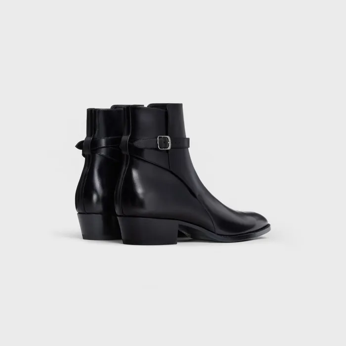 Celine Drugstore Jodhpur Boot In Shiny Calfskin Black Men CELINE BOOTS Celine Drugstore Jodhpur Boot In Shiny Calfskin Black Men CELINE BOOTS