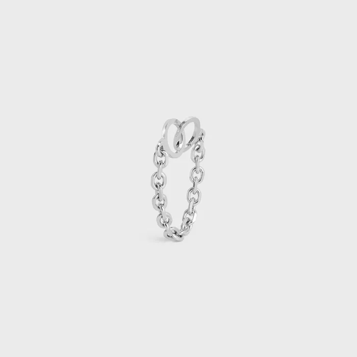 Chane Triomphe Golden Handcuff Bracelet In Sterling Silver With Rhodium Finish Silver Men CELINE BRACELETS and RINGS Chane Triomphe Golden Handcuff Bracelet In Sterling Silver With Rhodium Finish Silver Men CELINE BRACELETS and RINGS