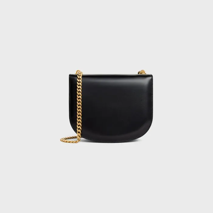 Chain Besace Clea In Shiny Calfskin Black Women CELINE CLEA Chain Besace Clea In Shiny Calfskin Black Women CELINE CLEA