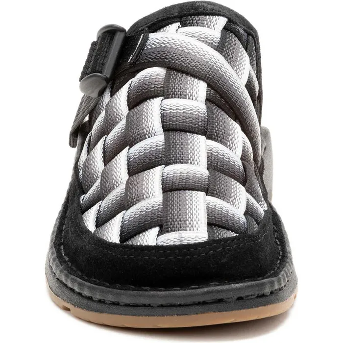 Clogs and SlipOns Women Chaco Canyon Woven Clog Fade Black and White Clogs and SlipOns Women Chaco Canyon Woven Clog Fade Black and White