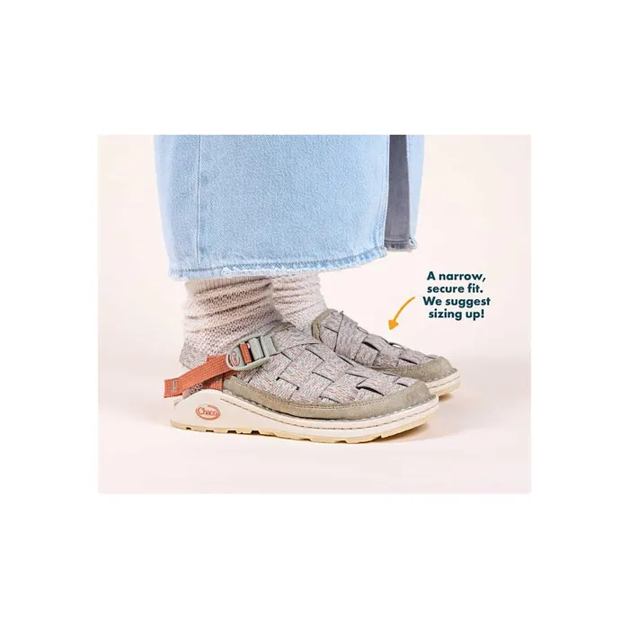 Clogs and SlipOns Women Chaco Canyon Woven Clog Fade Black and White Clogs and SlipOns Women Chaco Canyon Woven Clog Fade Black and White