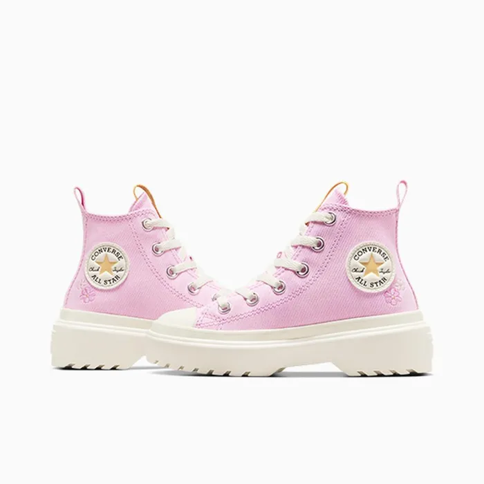 Converse EasyOn EasyOff Chuck Taylor All Star Lugged Lift Flowers Platform Stardust Lilac 8211 Kids