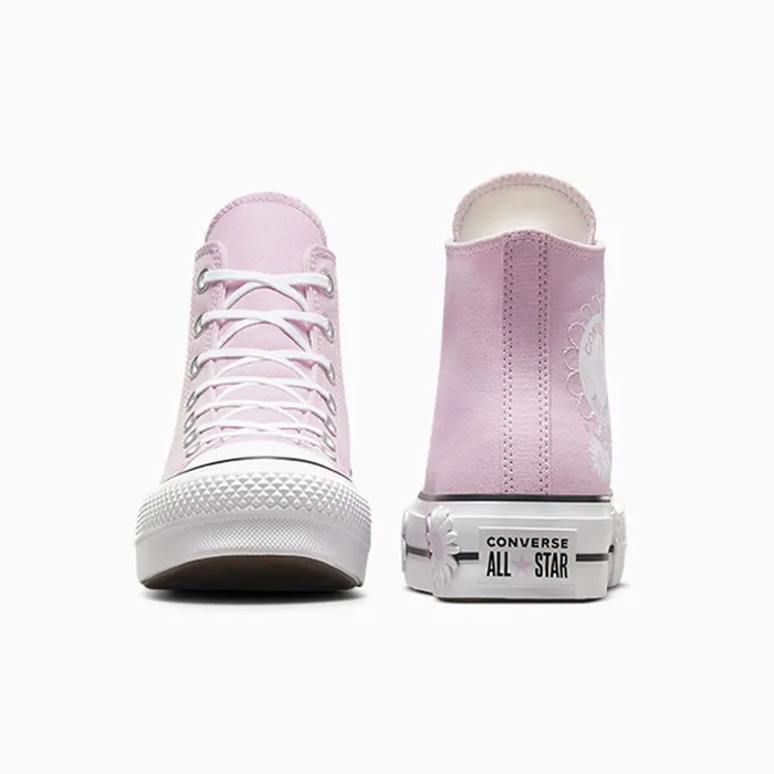 Converse High Top Chuck Taylor All Star Lift Platform Floral Stardust Lilacwhiteblack 8211 Women