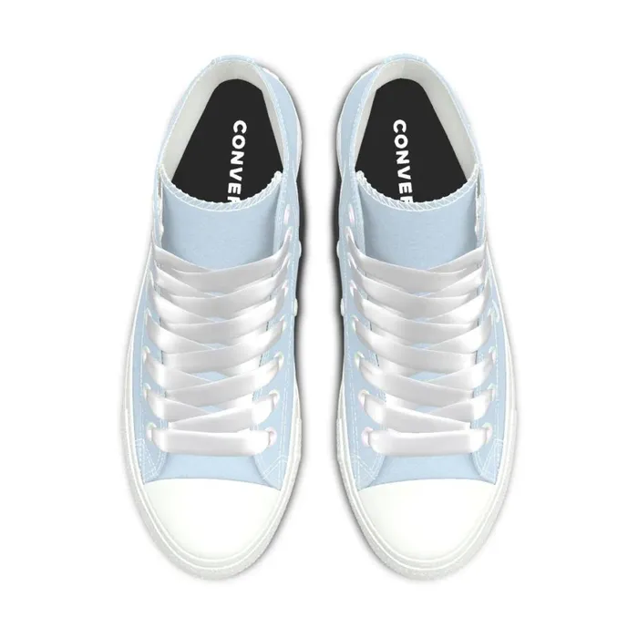 Converse High Top Custom Chuck Taylor All Star Premium Wedding By You Blue Just Married 8211 Women