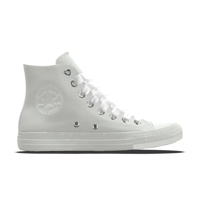 Converse High Top Custom Chuck Taylor All Star Premium Wedding By You White 8211 Women Converse High Top Custom Chuck Taylor All Star Premium Wedding By You White 8211 Women
