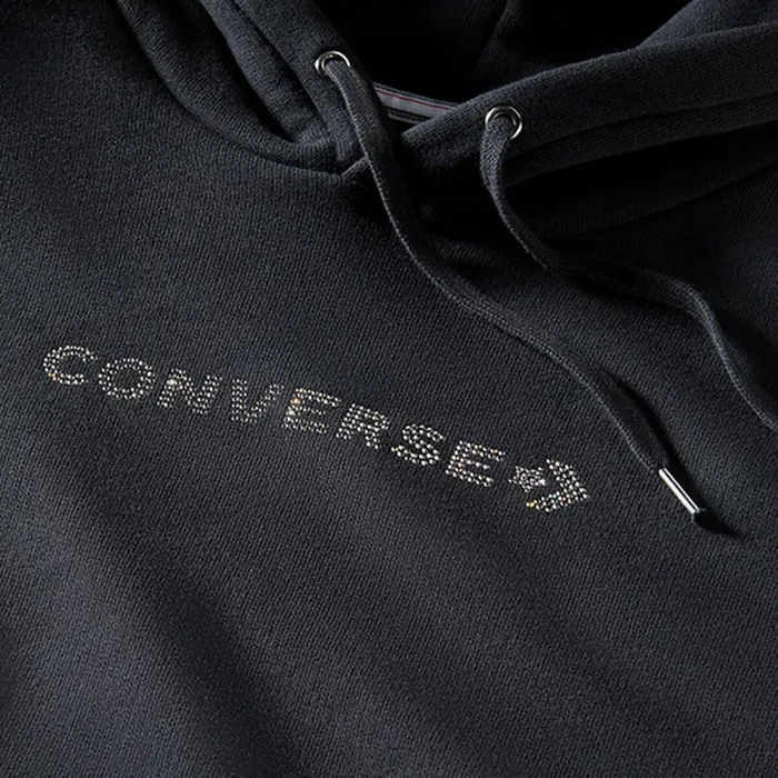 Converse Jackets and Sweatshirts Converse Gold Standard Hoodie With Swarovski Crystals Converse Black 8211 MenWomen