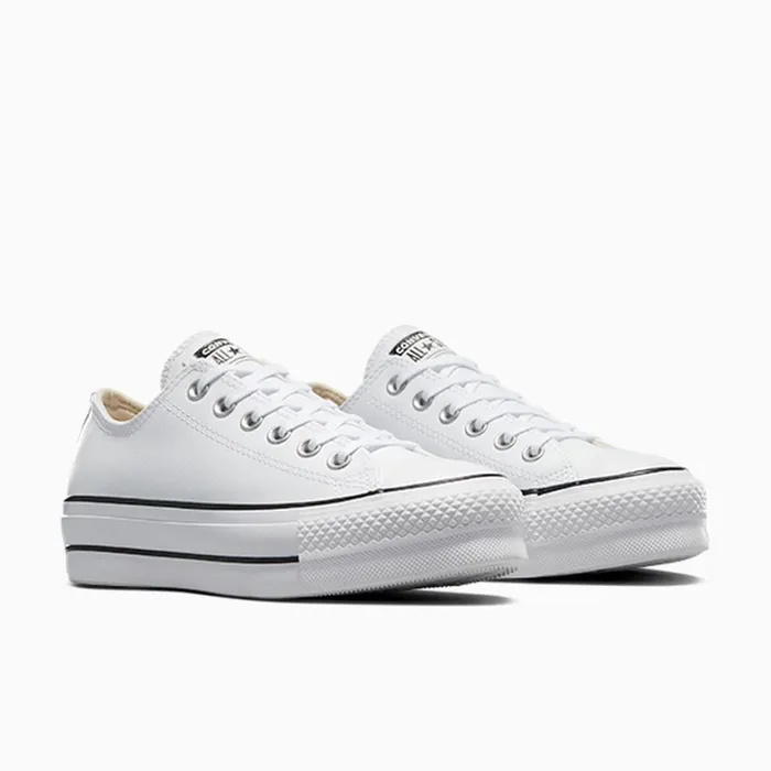 Converse Lift Platforms Chuck Taylor All Star Lift Platform Leather Whiteblackwhite 8211 Women