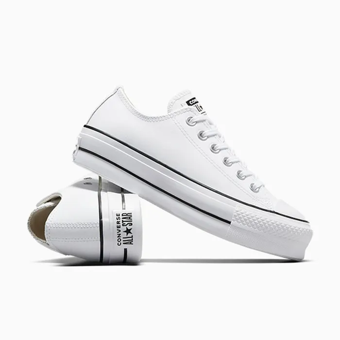 Converse Lift Platforms Chuck Taylor All Star Lift Platform Leather Whiteblackwhite 8211 Women