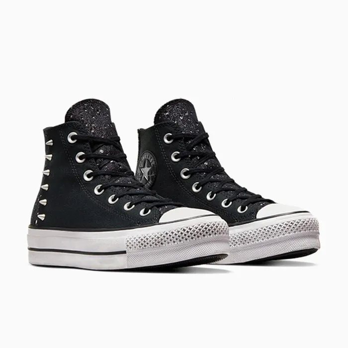 Converse Lift Platforms Chuck Taylor All Star Lift Platform Studded Blacksilverblack 8211 Women