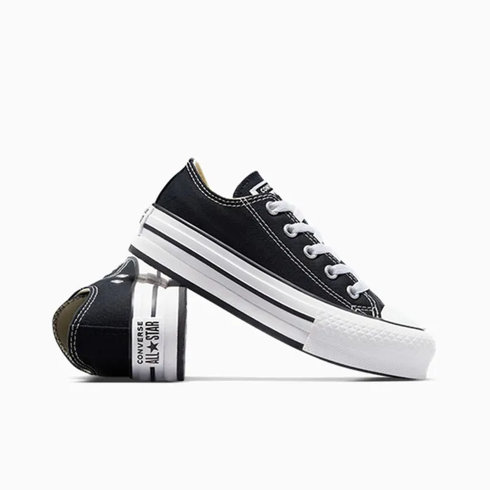 Converse Low Top Chuck Taylor All Star Lift Platform Blackwhiteblack 8211 Kids