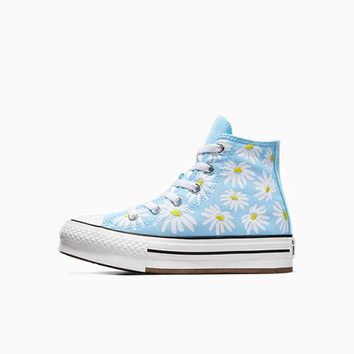 Converse Matching Sets Chuck Taylor All Star Lift Platform Floral True Skydandy Lionwhite 8211 Kids