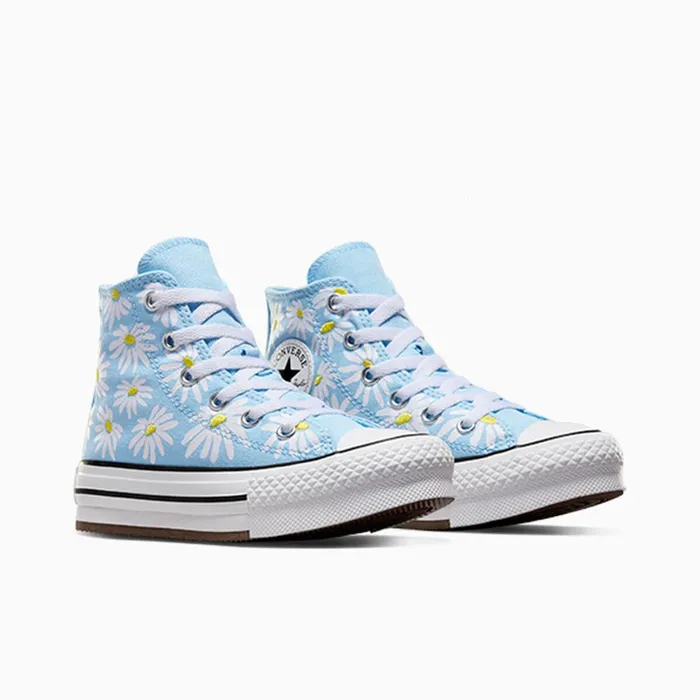 Converse Matching Sets Chuck Taylor All Star Lift Platform Floral True Skydandy Lionwhite 8211 Kids