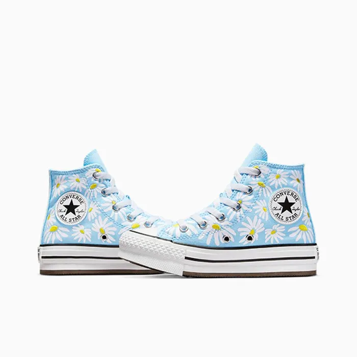 Converse Matching Sets Chuck Taylor All Star Lift Platform Floral True Skydandy Lionwhite 8211 Kids