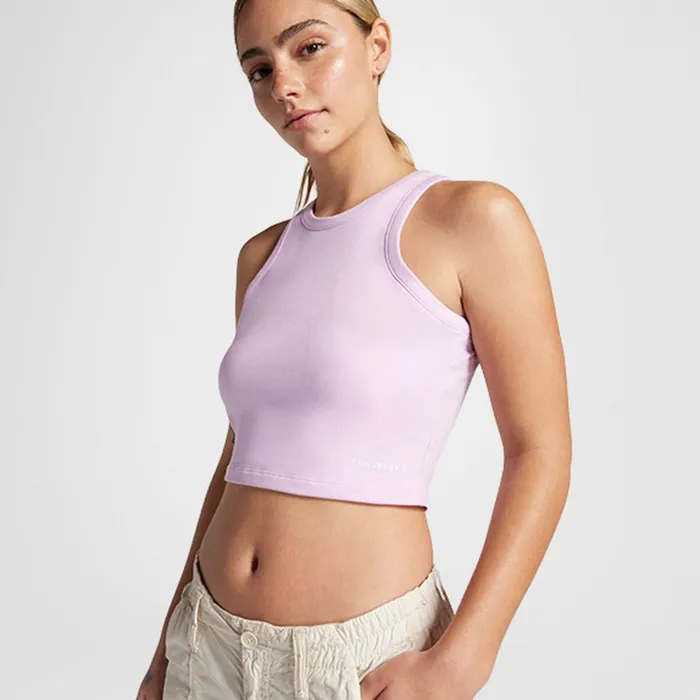 Converse Tops and Shirts High Neck Knit Tank Top Stardust Lilac 8211 Women