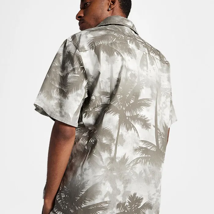 Converse Tops and Shirts Resort Palm Trees ButtonDown Shirt Black Palm 8211 Men