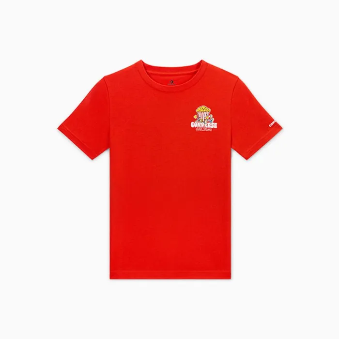 Converse Tops and TShirts Snack Attack TShirt Fever Dream Red 8211 Kids