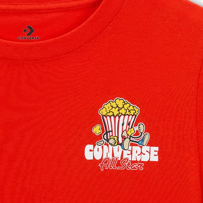 Converse Tops and TShirts Snack Attack TShirt Fever Dream Red 8211 Kids