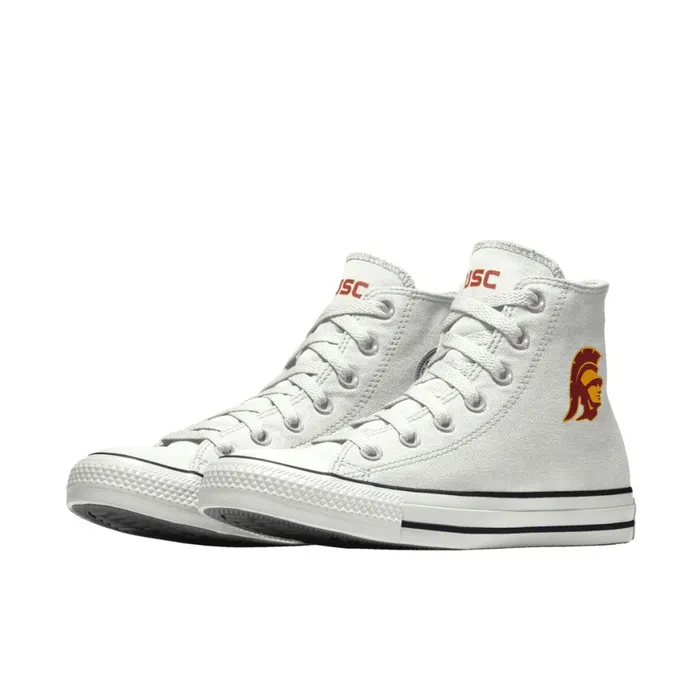 Converse Wide Width Chuck Taylor All Star USC High Top Selected Color White 8211 WomenMen