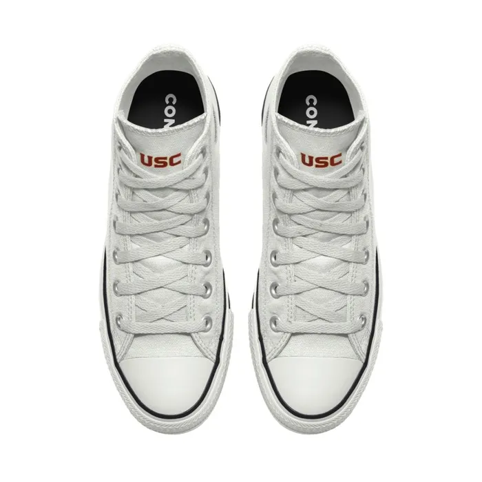 Converse Wide Width Chuck Taylor All Star USC High Top Selected Color White 8211 WomenMen