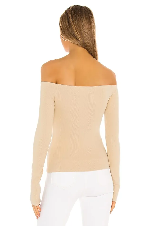 Cut Out Off Shoulder Top Nude Women Lovers and Friends Tops