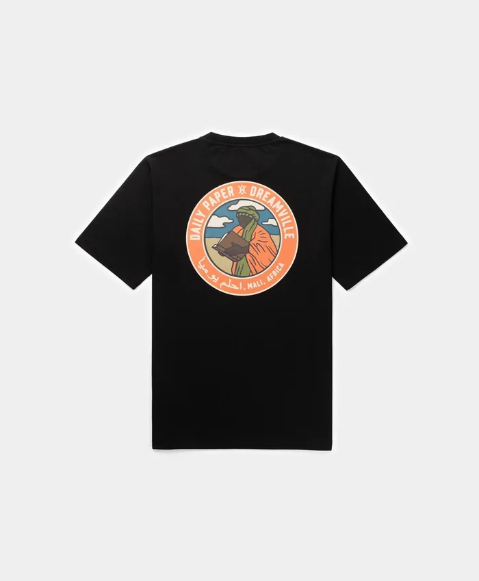 Daily Paper X Dreamville Black TShirt Men Daily Paper TShirts