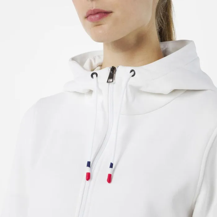 Damen Sweatshirts Und Pullover Rossignol Logo Damensweatshirt Mit Kapuze Und Durchgehendem Reiverschluss White100