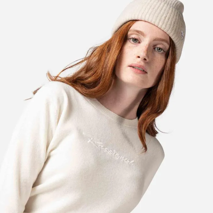 Damen Sweatshirts Und Pullover Rossignol Signature Damenstrickpullover White100