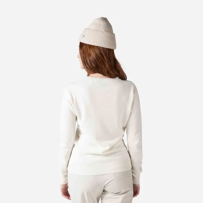 Damen Sweatshirts Und Pullover Rossignol Signature Damenstrickpullover White100