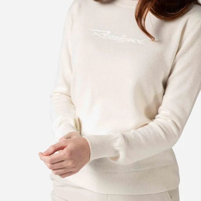 Damen Sweatshirts Und Pullover Rossignol Signature Damenstrickpullover White100