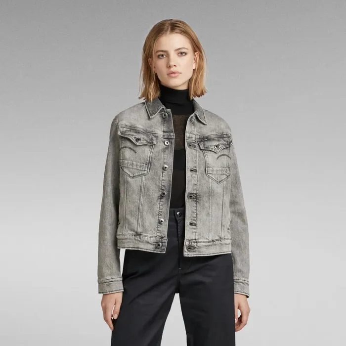 Denim Jackets Women GStar RAW Arc 3D Jacket Faded Carbon