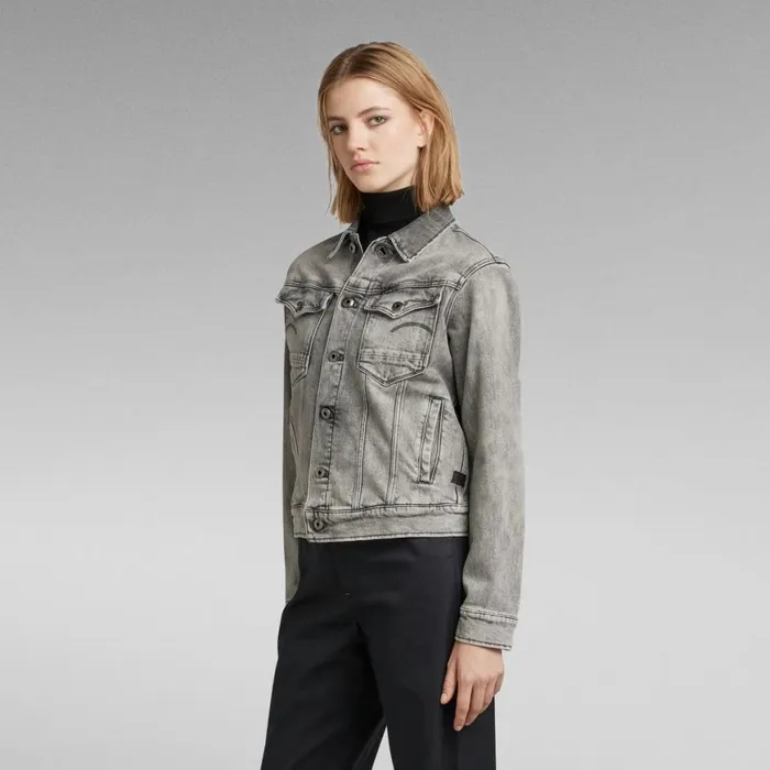Denim Jackets Women GStar RAW Arc 3D Jacket Faded Carbon
