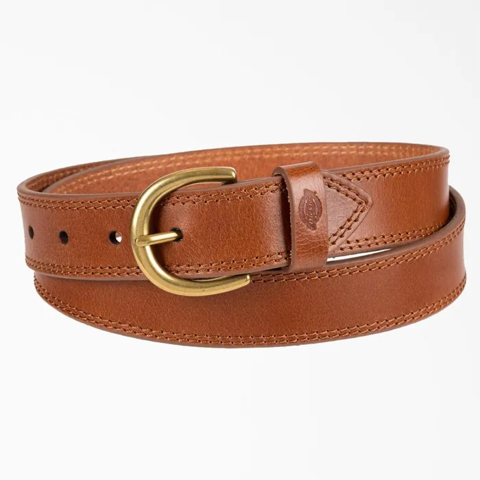 Dickies Belts Women039s Casual Leather Belt Tan Tan tan 8211 Women