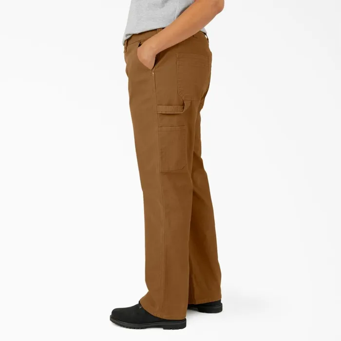 Dickies Carpenter Women039s Plus FLEX Relaxed Straight Fit Duck Carpenter Pants Rinsed Brown Duck Rinsed Brown Duck rbd 8211 Women Dickies Carpenter Women039s Plus FLEX Relaxed Straight Fit Duck Carpenter Pants Rinsed Brown Duck Rinsed Brown Duck rbd 8211 Women