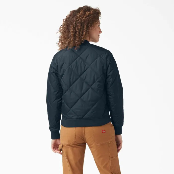 Dickies Coats and Jackets Women039s Quilted Bomber Jacket Dark Navy Dark Navy dn 8211 Women Dickies Coats and Jackets Women039s Quilted Bomber Jacket Dark Navy Dark Navy dn 8211 Women