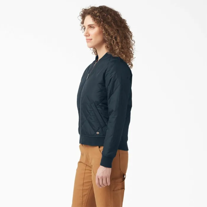 Dickies Coats and Jackets Women039s Quilted Bomber Jacket Dark Navy Dark Navy dn 8211 Women Dickies Coats and Jackets Women039s Quilted Bomber Jacket Dark Navy Dark Navy dn 8211 Women