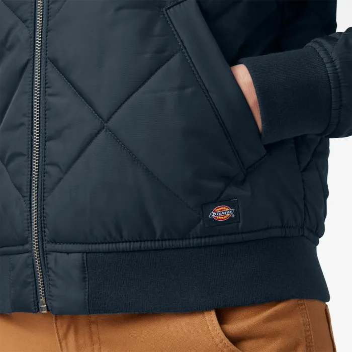 Dickies Coats and Jackets Women039s Quilted Bomber Jacket Dark Navy Dark Navy dn 8211 Women Dickies Coats and Jackets Women039s Quilted Bomber Jacket Dark Navy Dark Navy dn 8211 Women