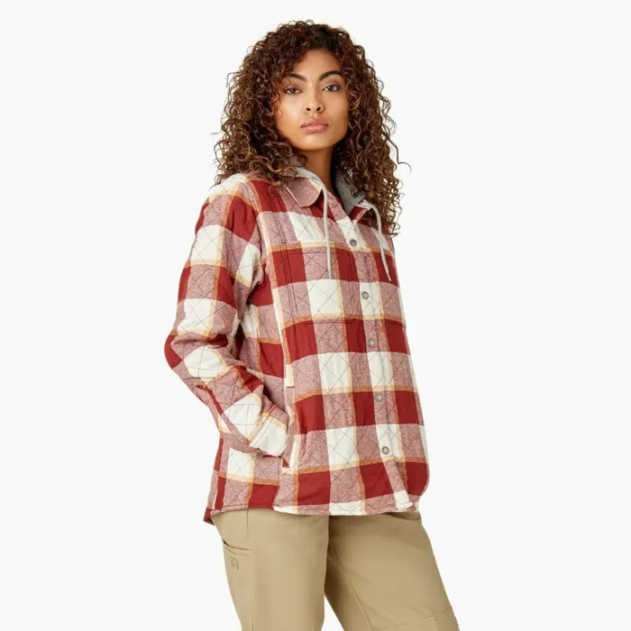 Dickies Coats and Jackets Womens Flannel Hooded Shirt Jacket Fired Brick Campside Plaid Fired Brick Campside Plaid a2e 8211 Women Dickies Coats and Jackets Womens Flannel Hooded Shirt Jacket Fired Brick Campside Plaid Fired Brick Campside Plaid a2e 8211 Women