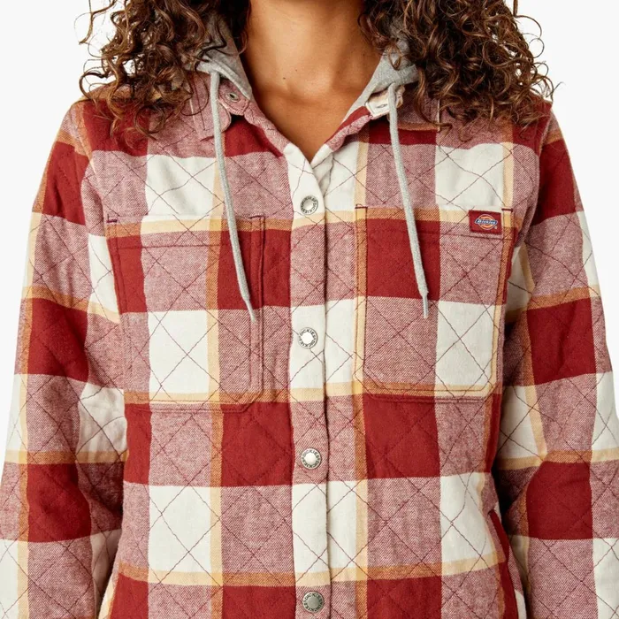 Dickies Coats and Jackets Womens Flannel Hooded Shirt Jacket Fired Brick Campside Plaid Fired Brick Campside Plaid a2e 8211 Women Dickies Coats and Jackets Womens Flannel Hooded Shirt Jacket Fired Brick Campside Plaid Fired Brick Campside Plaid a2e 8211 Women