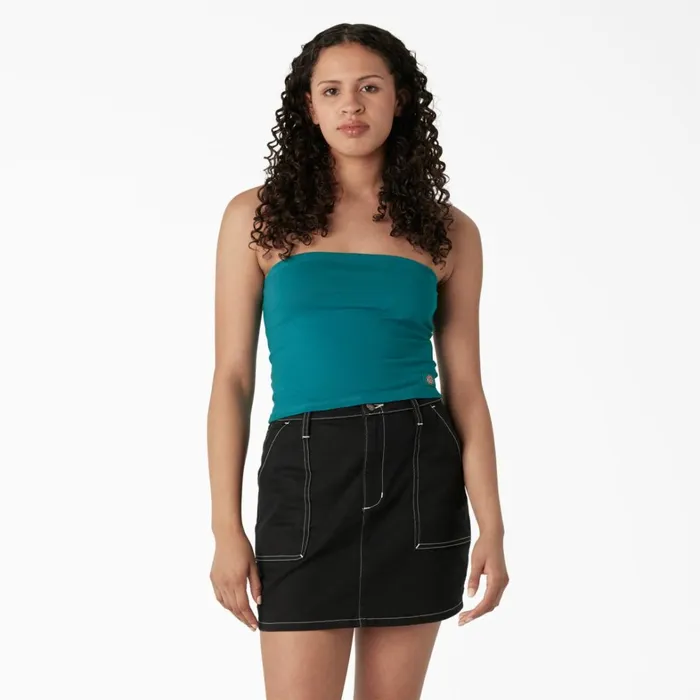 Dickies Cropped Tops Women039s Knit Tube Top Deep Lake Deep Lake dl2 8211 Women Dickies Cropped Tops Women039s Knit Tube Top Deep Lake Deep Lake dl2 8211 Women