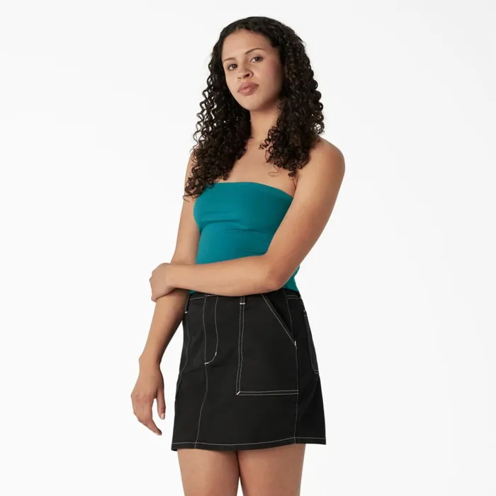 Dickies Cropped Tops Women039s Knit Tube Top Deep Lake Deep Lake dl2 8211 Women Dickies Cropped Tops Women039s Knit Tube Top Deep Lake Deep Lake dl2 8211 Women
