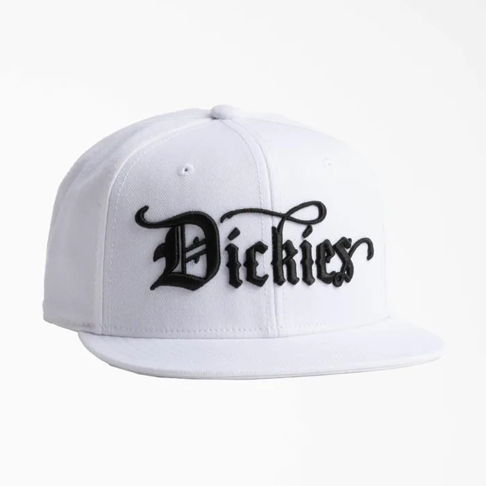 Dickies Hats and Beanies Embroidered Flat Brim Hat White White wh 8211 Men